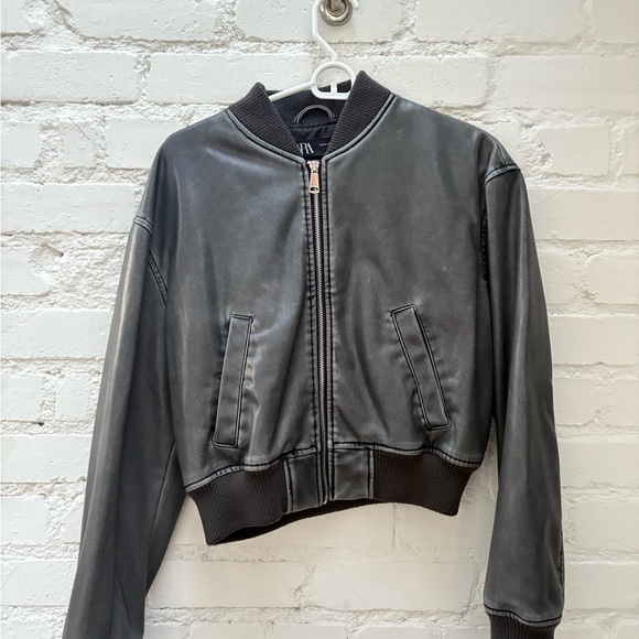 Zara cropped bomber jacket - Picture 2 of 5